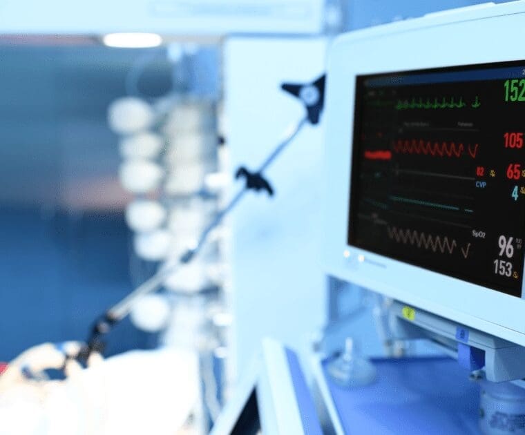 Medical screen in hospital