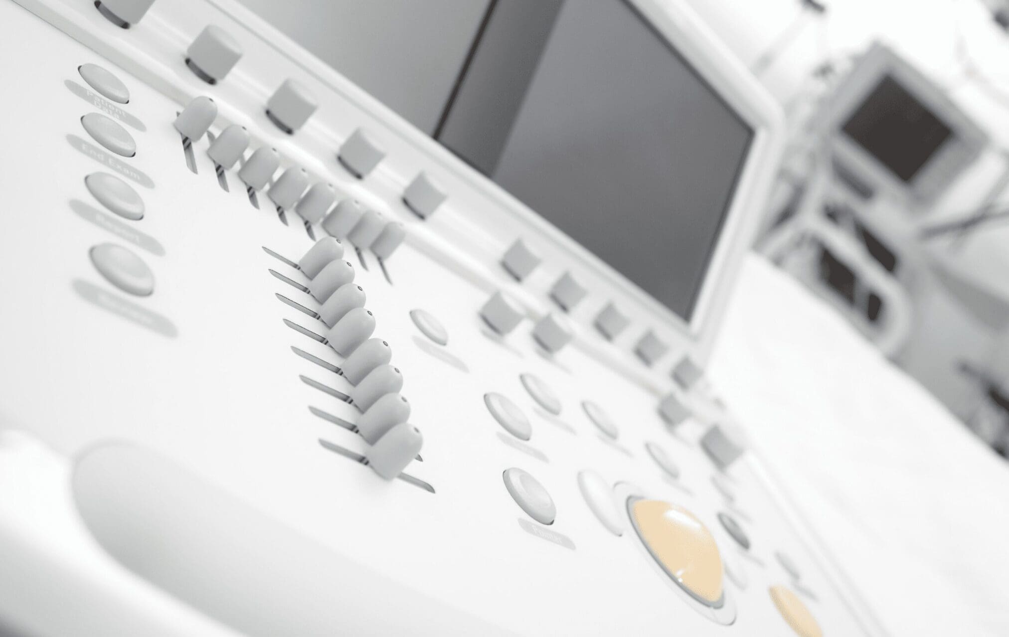 Close-up of a medical device