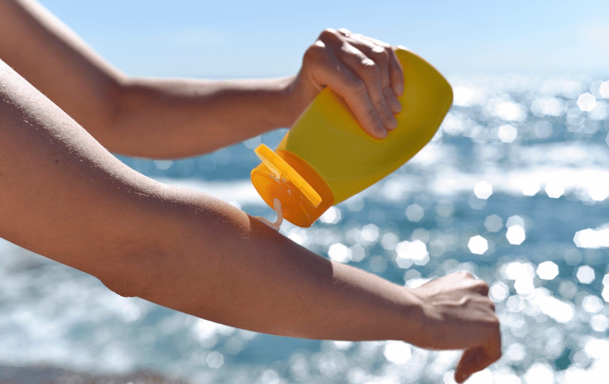 An image of a beauty product that might contain Benzophenone-3 and Octocrylene.