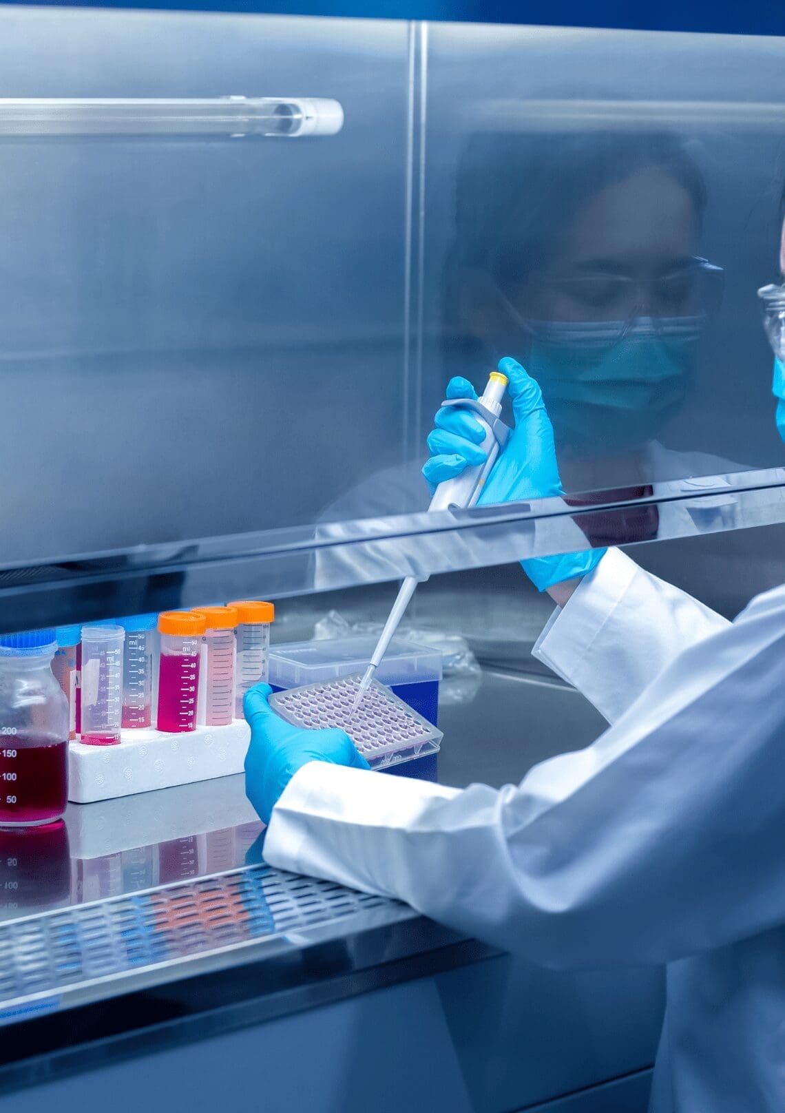 A woman doing research in the laboratory