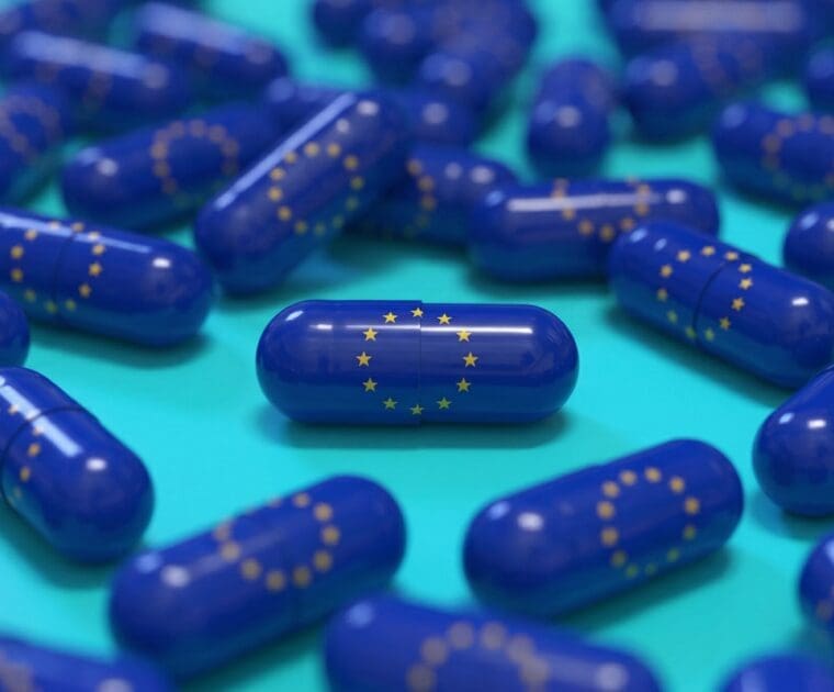 EU Flag Pills as the Final Countdown Until EUDAMED 2026 Deadline in May is Close